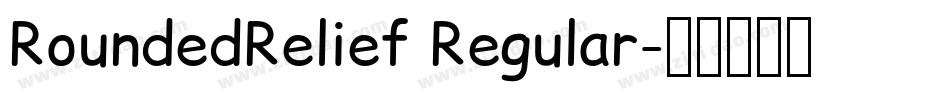 RoundedRelief Regular字体转换